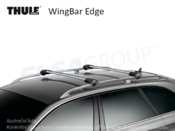 Střešní nosič Fiat Panda 03- WingBar Edge, Thule