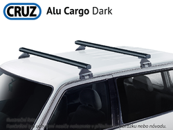 Střešní nosič Isuzu D-Max double cab, CRUZ ALU Cargo Dark