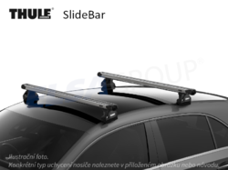 Střešní nosič Subaru WRX 18- SlideBar, Thule
