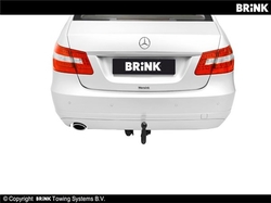 Tažné zařízení Mercedes Benz E kombi 2009-2016 (S212), vertikální, BRINK