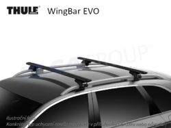 Střešní nosič Fiat Doblo 10- WingBar EVO, Thule, TH710410-711520_1