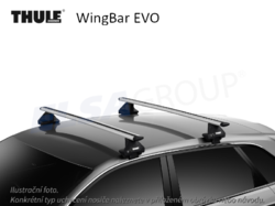 Střešní nosič Fiat Punto EVO 08-12 WingBar EVO, Thule, TH710500-145008-711200_2