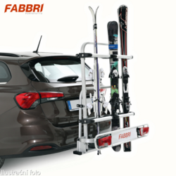 Nosič lyží Fabbri Exclusiv Ski & Board Deluxe - 6 párů lyží, na tažné zařízení - BAZAR