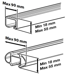 Střešní box TopBox 480 Duo černý matný