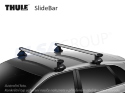 Střešní nosič Audi e-tron 18- SlideBar, Thule
