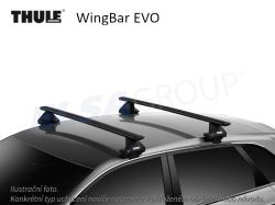Střešní nosič Mitshubishi Colt VII 23- WingBar EVO, Thule