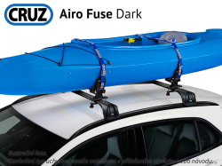 Střešní nosič Mitsubishi Outlander 5dv. 22- (integrované podélníky), CRUZ Airo Fuse Dark
