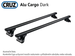 Střešní nosič Mitsubishi Pajero 3dv.82-91, CRUZ ALU Cargo Dark
