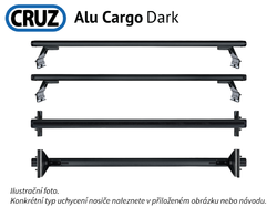 Střešní nosič Peugeot Expert 94-07, CRUZ ALU Cargo Dark