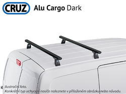 Střešní nosič Peugeot Partner 08-18, CRUZ ALU Cargo Dark