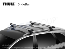 Střešní nosič Peugeot Partner 08- SlideBar, Thule