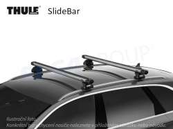 Střešní nosič Porsche Macan 24- SlideBar, Thule