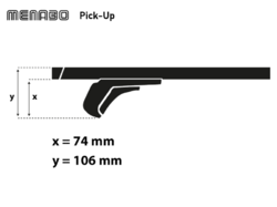 Střešní nosič VW ID.7 Tourer 24-, Menabo Pick-Up