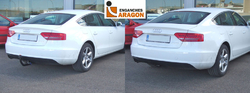 Tažné zařízení Audi A5 Cabrio 2009-2017 (8F7), vertikální, Aragon