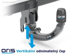 Tažné zařízení Citroen DS5 2012- , vertikální, Oris