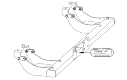 Tažné zařízení Citroen Jumper valník 1994-2006, bez čepu, WESTFALIA-Automotive GmbH