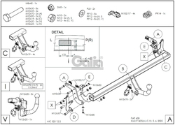 Tažné zařízení Fiat 600 2023- , vertikální, Galia