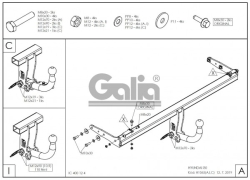 Tažné zařízení Hyundai i30 HB 5dv. 2024/06-, pevné 2 šr., Galia