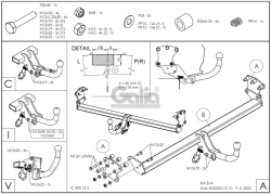 Tažné zařízení Kia EV6 2021-2024 , vertikální, Galia