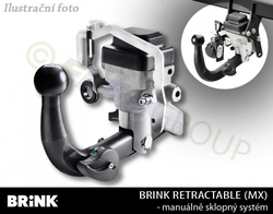Tažné zařízení Mercedes Benz CLA Shooting Brake 2015- (X117) , automat sklopný, BRINK