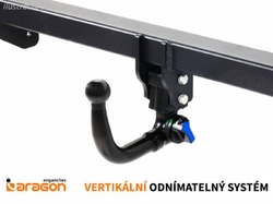 Tažné zařízení Peugeot 5008 2009-2017/04 , vertikální, Aragon