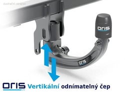 Tažné zařízení Seat Leon ST kombi 2012-2014/05, vertikální, Bosal-Oris