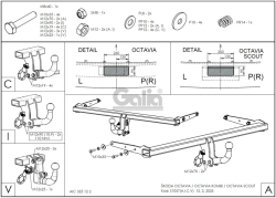 Tažné zařízení Škoda Octavia kombi 2013-2020 (III), bajonet, Galia