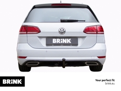 Tažné zařízení VW Golf Variant (kombi) 2013-06/2014 (VII), vertikální, BRINK