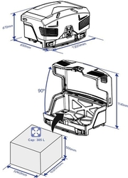 TowCar TowBox EVO modrá