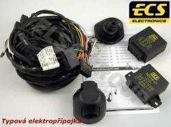 Typová elektropřípojka Peugeot Boxer skříň 2006-2011, 7pin, ECS