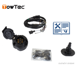 Typová elektropřípojka Renault Master skříň 2010-, 7pin, TowTec