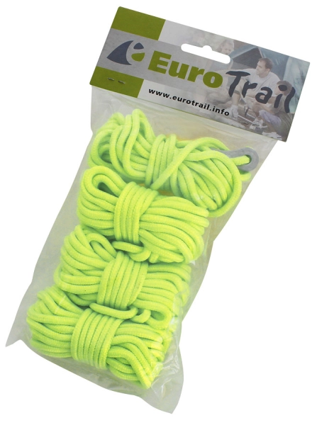EUROTRAIL Sada úvazků na stan 4ks zelené