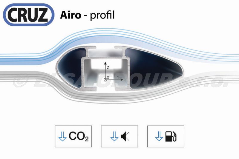 Sada příčníků CRUZ Airo Dark T138 (2ks)