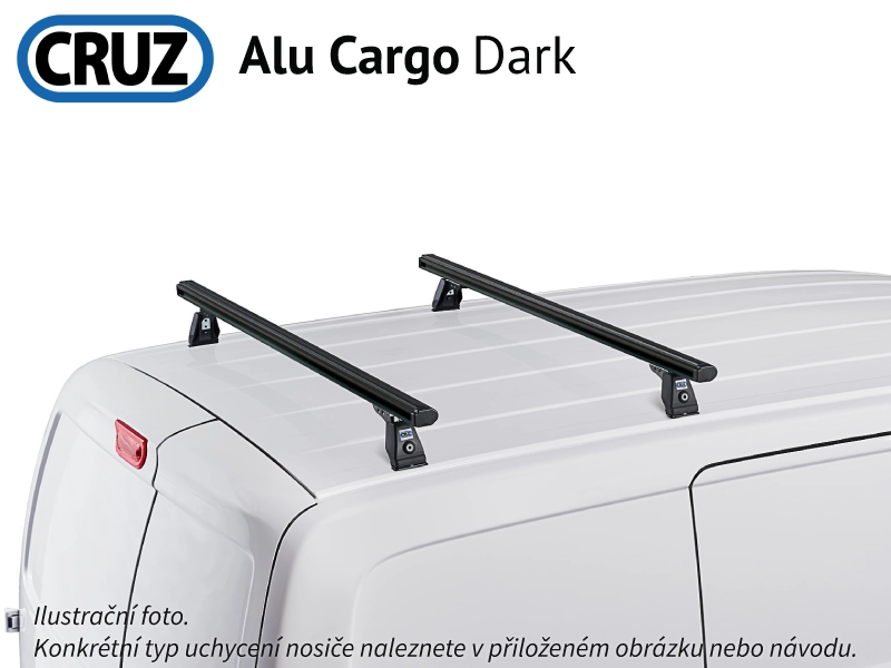 Střešní nosič Mitsubishi Pajero 3dv.82-91, CRUZ ALU Cargo Dark