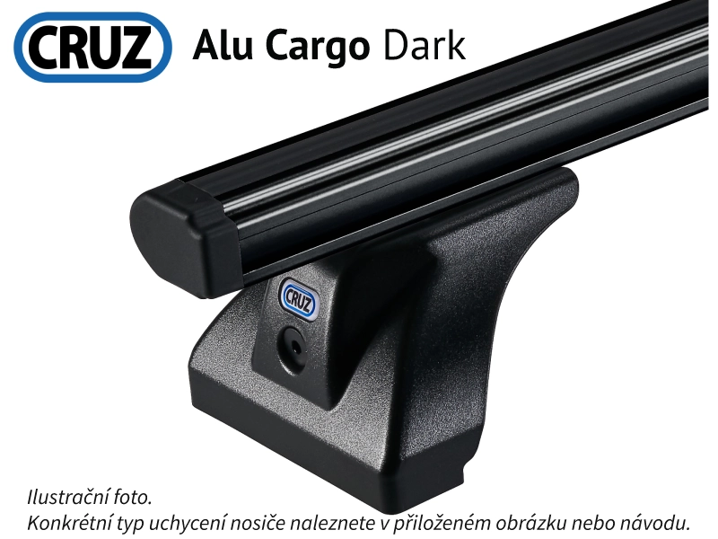 Střešní nosič Mitsubishi Pajero 3dv.82-91, CRUZ ALU Cargo Dark