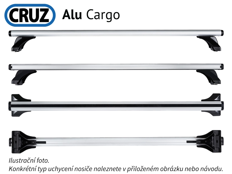 Střešní nosič Mitsubishi Pajero 3dv.82-91, CRUZ ALU Cargo