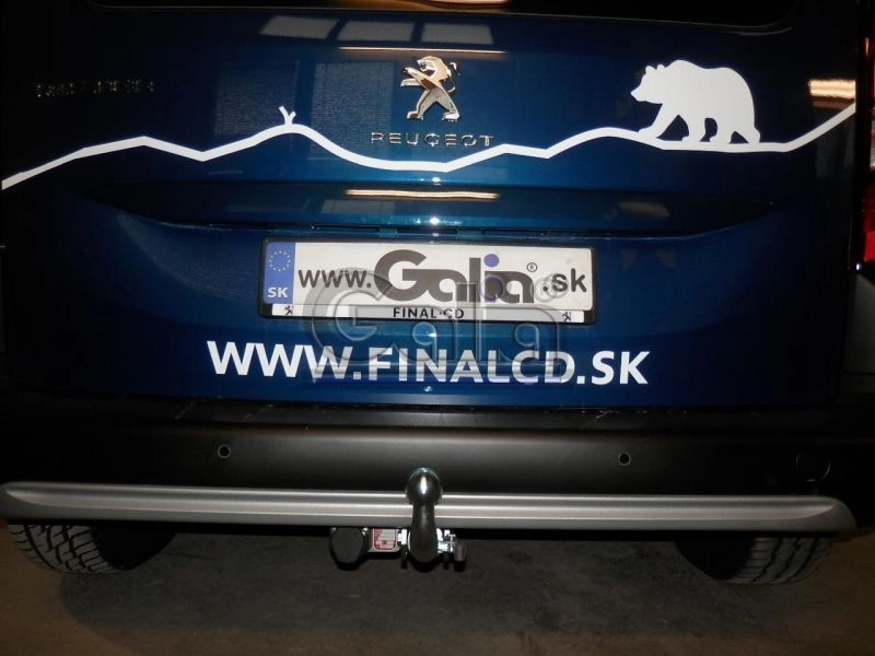 Tažné zařízení Fiat Doblo skříň 2022- L1 (III), odnímatelný bajonet, Galia