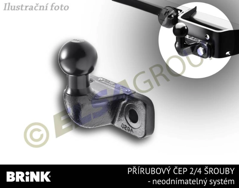 Tažné zařízení Iveco Daily skříň 2014/07-, příruba 2 šr., BRINK