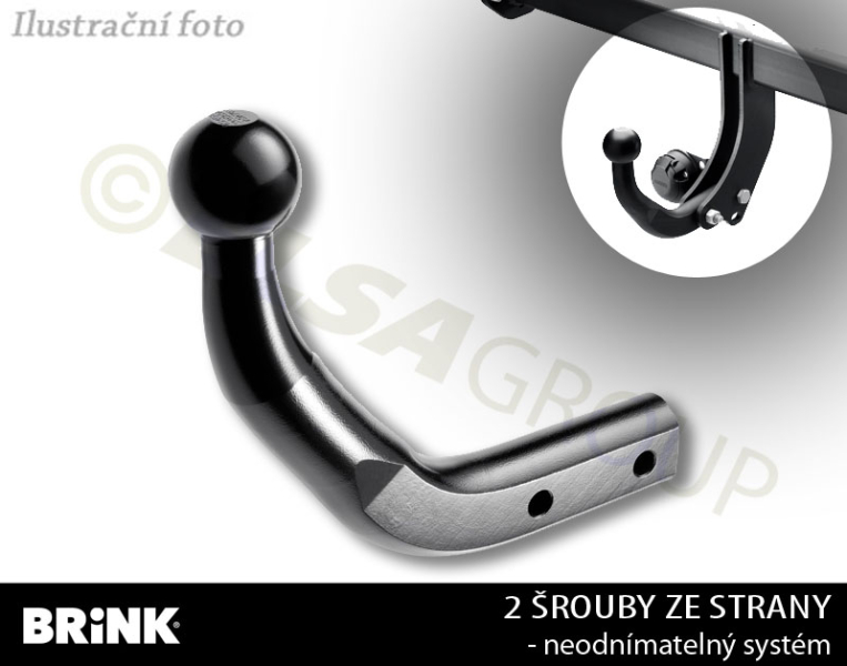 Tažné zařízení Jeep Compass 2017/08- , pevné, BRINK