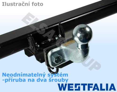 Tažné zařízení Renault Master skříň 2010-, přírubový čep 2 šrouby, Westfalia