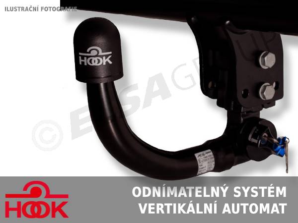 Tažné zařízení Škoda Octavia sedan 2013-2020 (III), vertikální, HOOK