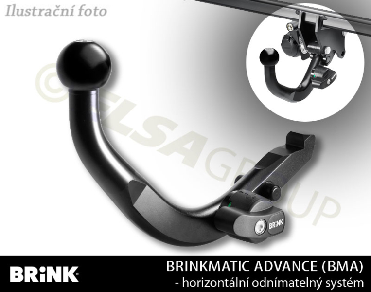 Tažné zařízení Toyota RAV 4 2015-2018 (facelift) , diagonální BMA, BRINK