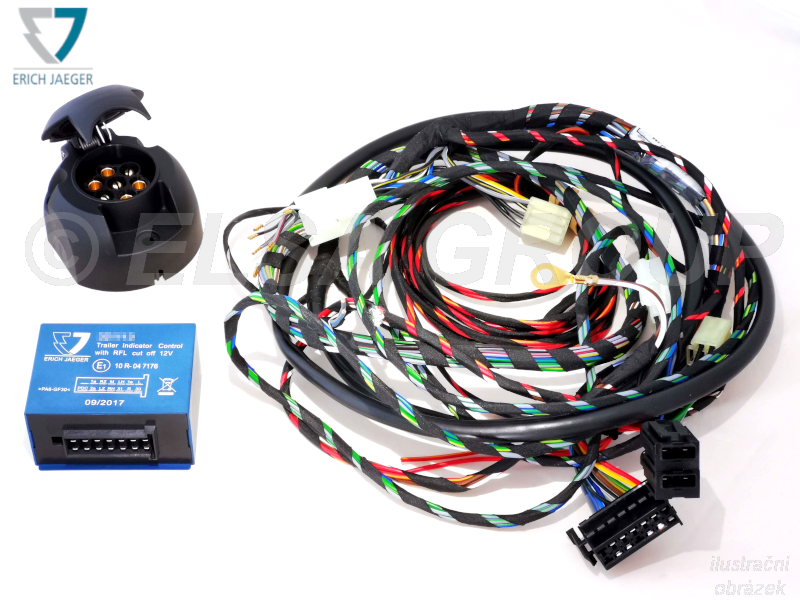 Typová elektropřípojka Opel Combo 2012-2018 (D) , 7pin, Erich Jaeger