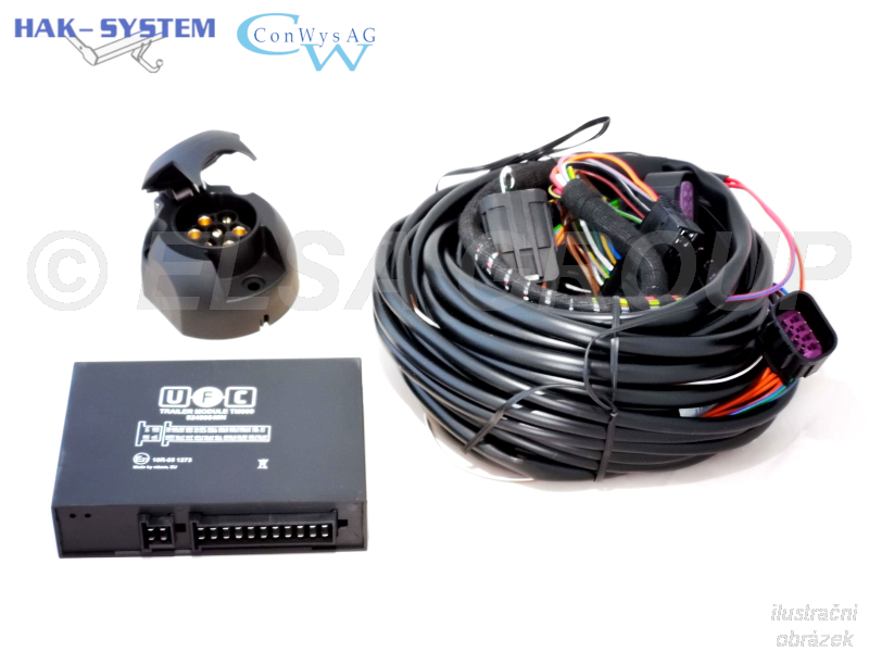 Typová elektropřípojka Renault Megane kombi 2016-2020 (IV), 7pin, ConWys AG