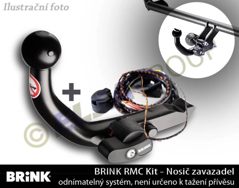 Zařízení pro nosiče kol Fiat 500e 2020- , nosič zavazadel, BRINK